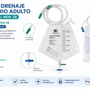 BOLSA DRENAJE URINARIO ADULTO X 2000 ML
