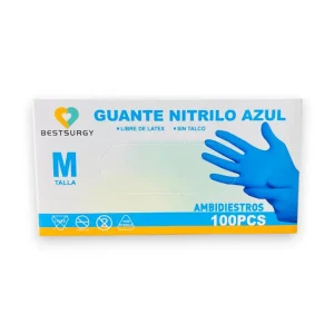 GUANTE NITRILO AZUL BESTSURGY X100 UND